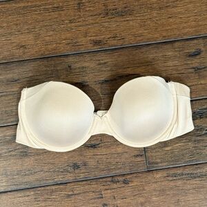 Maidenform Cream Strapless Bra 36c